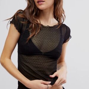 Free People Swiss for mesh top